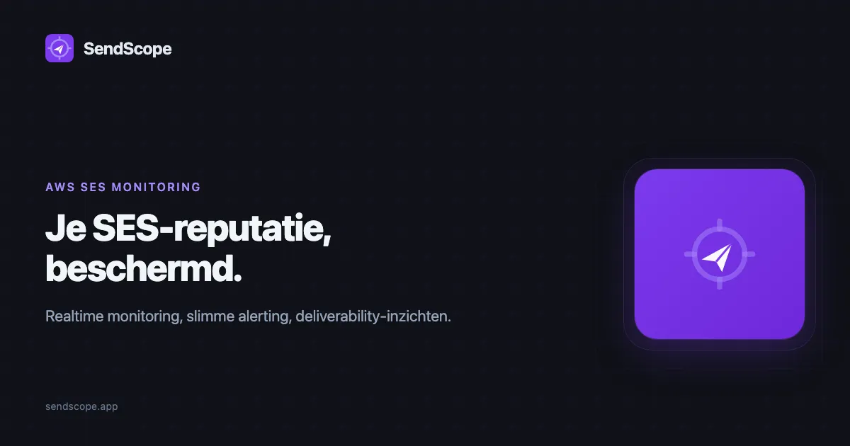 SendScope: monitoring en alerting voor AWS SES