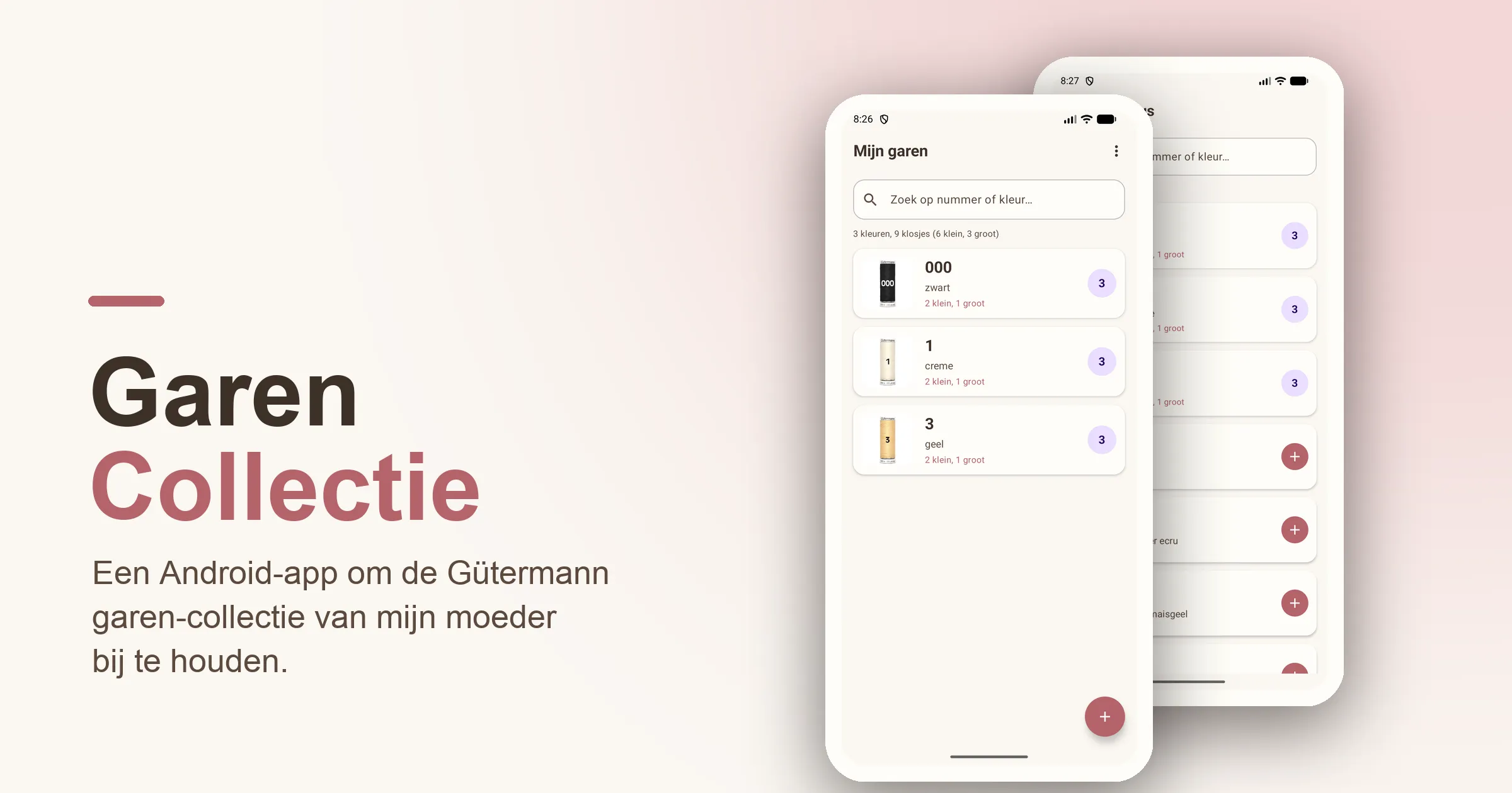Garen Collectie: een garen-inventaris-app voor mijn moeder