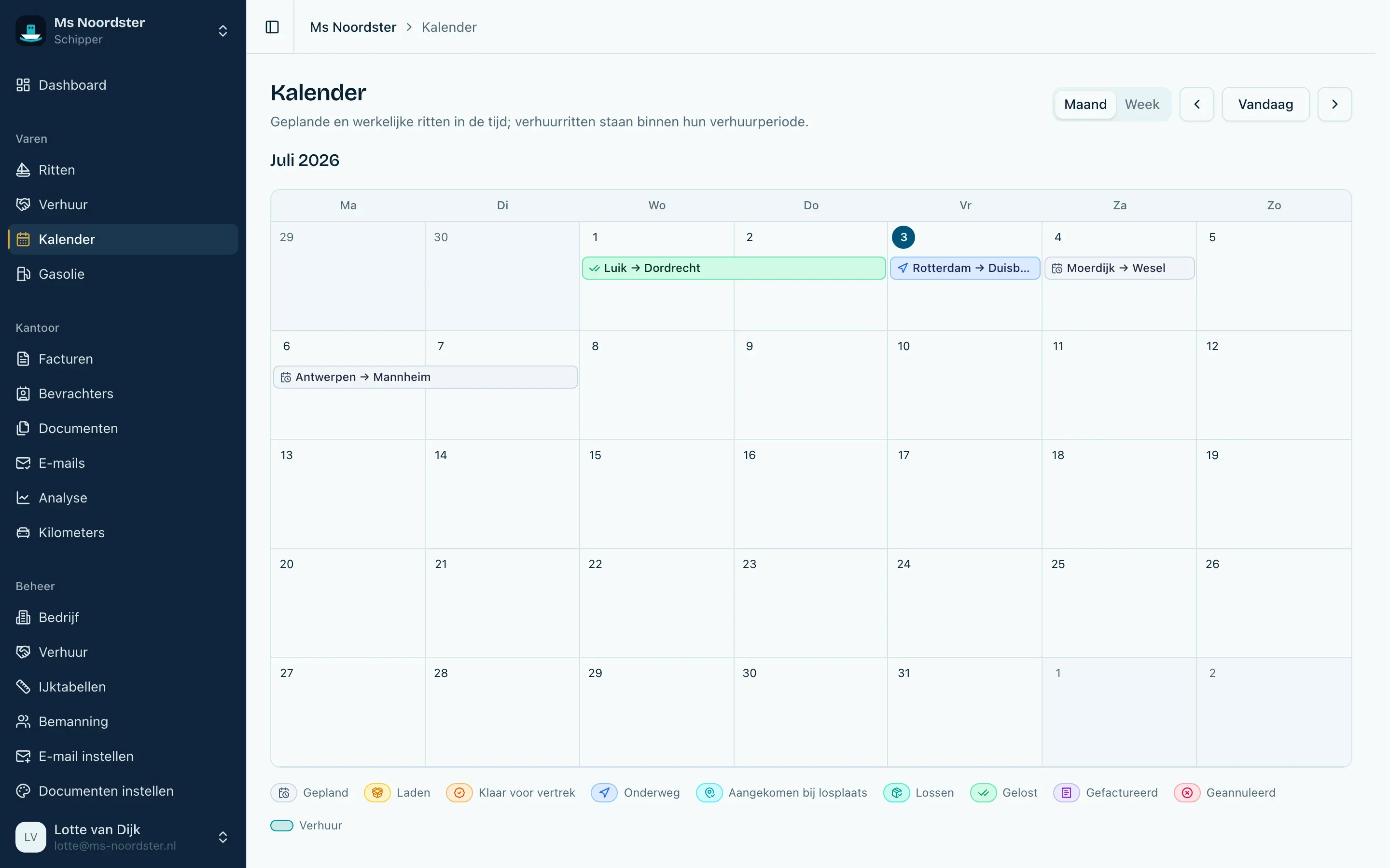 De kalender